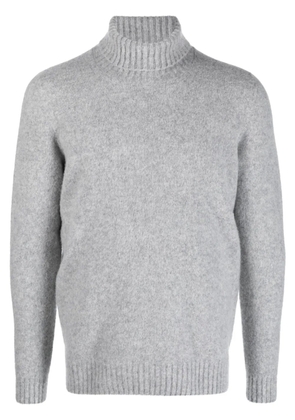 Drumohr roll-neck lambs wool jumper - Grey