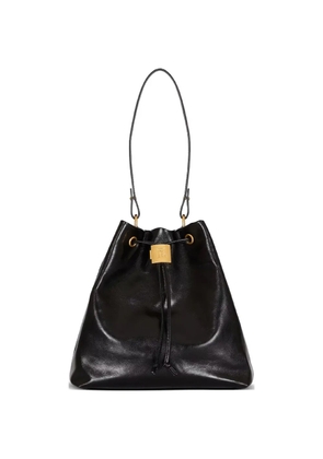 Balmain logo-plaque backpack - Black