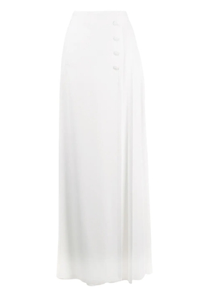 Alberta Ferretti skirt-front palazzo trousers - White