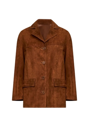 Salvatore Santoro flap-pocket suede jacket - Brown
