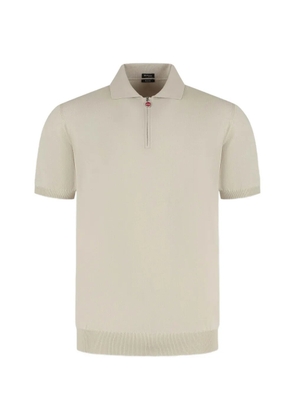 Kiton zipped polo shirt - Neutrals