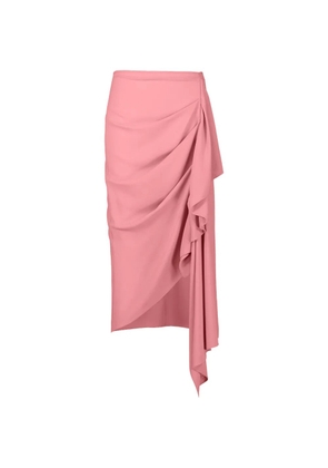 Michael Kors Collection Cascade ruffled midi skirt - Pink