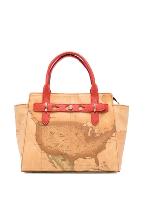 ALVIERO MARTINI 1° CLASSE Escape Geo Tabacco tote bag - Neutrals
