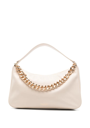 TWINSET chain-detailed shoulder bag - Neutrals