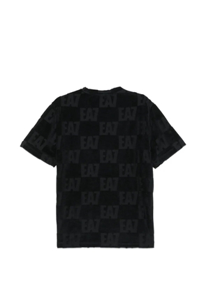 Ea7 Emporio Armani patterned round-neck T-shirt - Black