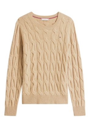 Tommy Hilfiger cable-knit wool sweater - Neutrals