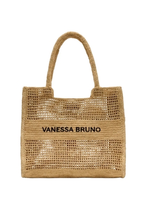 Vanessa Bruno large logo-detail tote bag - Neutrals