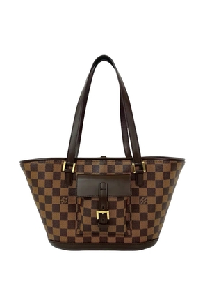 Louis Vuitton Pre-Owned 2004 Damier Ebene Manosque PM shoulder bag - Brown