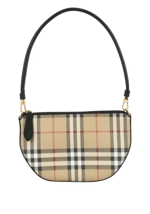 Burberry Pre-Owned 2000-2017 House Check Canvas Olympia shoulder bag - Brown