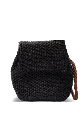 IBELIV mini Zaz raffia braided satchel - Black