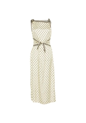 DÔEN paisley-pattern midi dress - Neutrals