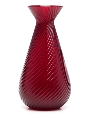 Venini Gemme Rigadin vase - Red