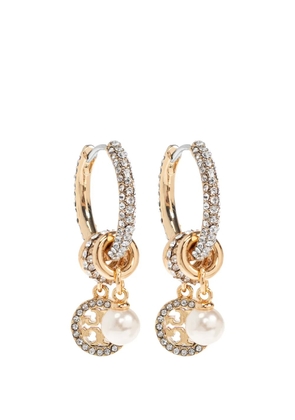 Tory Burch Icon Pavé Charm earrings - Gold