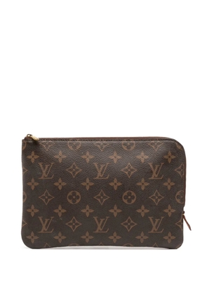 Louis Vuitton Pre-Owned 2019 Monogram Etui Voyageur PM clutch bag - Brown