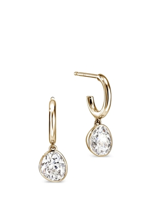 John Hardy Lovestruck™ gold diamond hoop earrings
