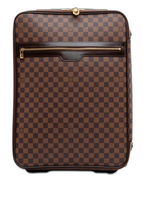 Louis Vuitton Pre-Owned 2010 Damier Ebene Pegase 50 travel bag - Brown