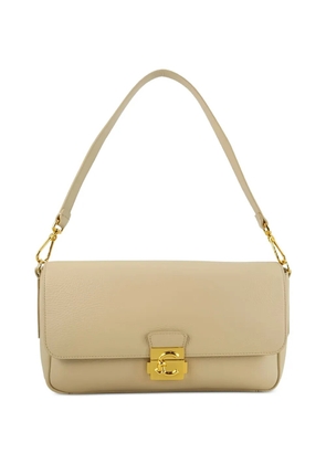 Coccinelle large C-ME lock shoulder bag - Neutrals
