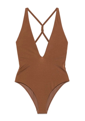 Versace Safety Pin swimsuit - Brown
