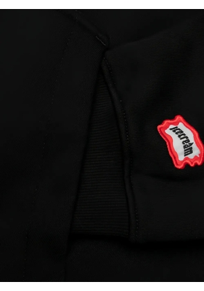 ICECREAM Loop zip-up cotton hoodie - Black
