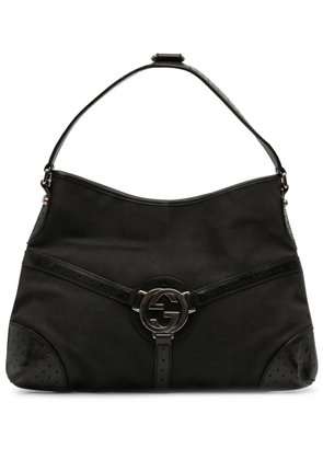 Gucci Pre-Owned 2000-2015 Canvas Reins shoulder bag - Black