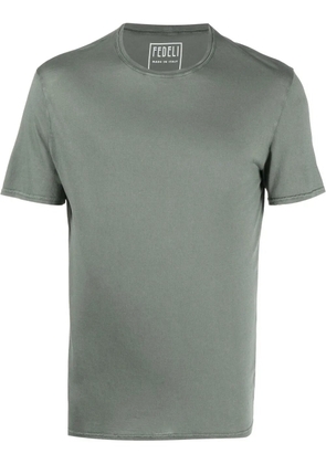 Fedeli short-sleeve cotton T-shirt - Green