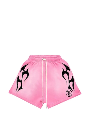 HELLSTAR flame shorts - Pink