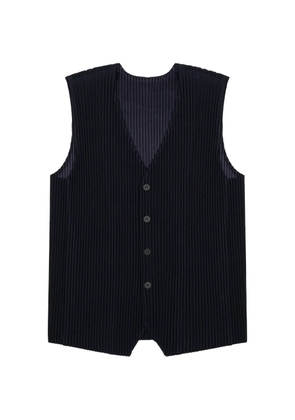 Homme Plissé Issey Miyake pleated buttoned vest - Black