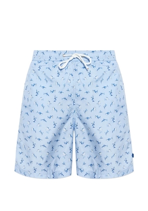 Paul & Shark shark-print swim shorts - Blue