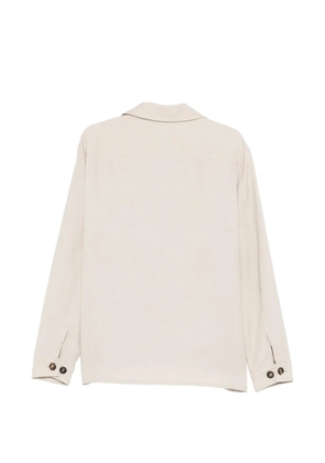 Eleventy buttoned chest-pocket overshirt - Neutrals