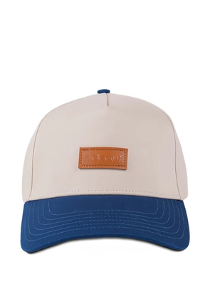 Maison hideout leather label two-tone cap - Neutrals