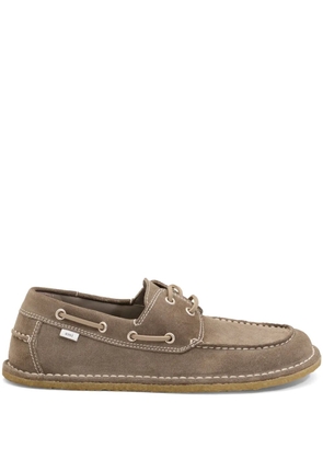 AMI Paris suede boat shoes - Brown