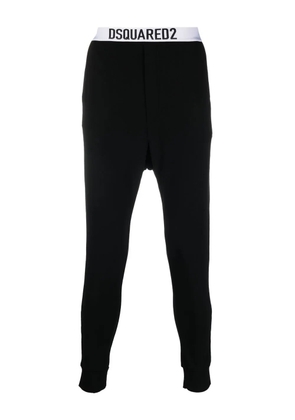 DSQUARED2 logo-waistband sleep leggings - Black