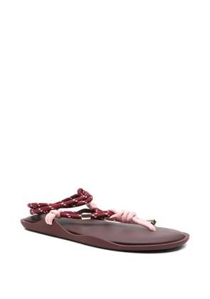 Flòwze Fló Twin rope-detail sandals - Red