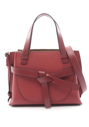 Loewe Pre-Owned 2010-2026 Mini Leather Gate Top Handle Bag satchel - Red