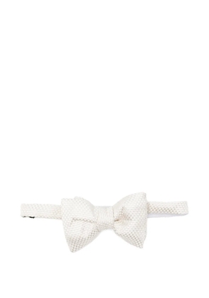 TOM FORD textured bow tie - Neutrals