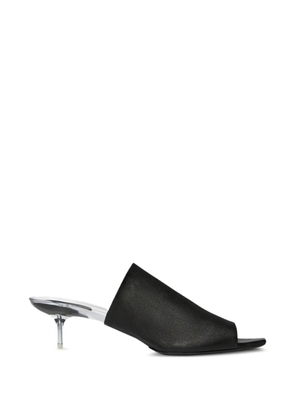 Courrèges square-toe sandals - Black