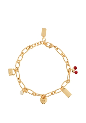 Coach Cherry And Heart charm linked-design bracelet - Gold