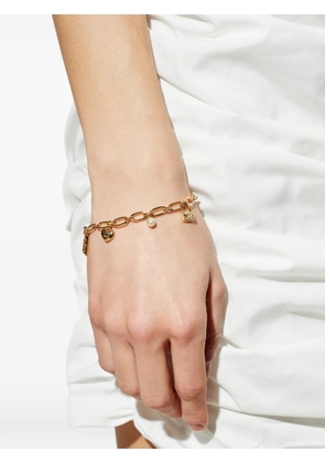 Coach Cherry And Heart charm linked-design bracelet - Gold