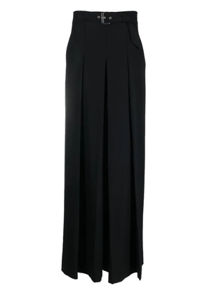 Alberta Ferretti belted-waist wide-leg trousers - Black