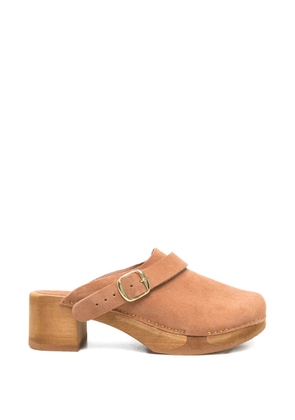 Bosabo Annaé buckle suede clogs - Brown