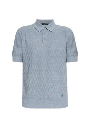 Dolce & Gabbana short-sleeve polo shirt - Blue