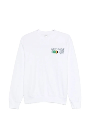 Sporty & Rich Invitational cew-neck sweatshirt - White