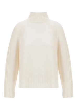 Herno cable-knit high-neck sweater - Neutrals