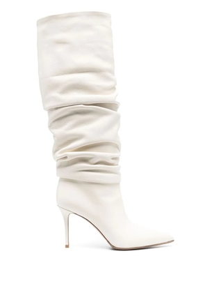 Le Silla Eva ruched boots - White