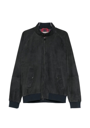 Baracuta zip-up suede jacket - Blue