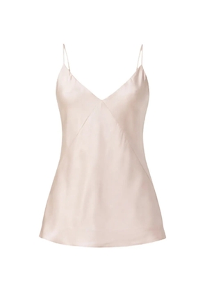 Max Mara V-neck satin top - Pink
