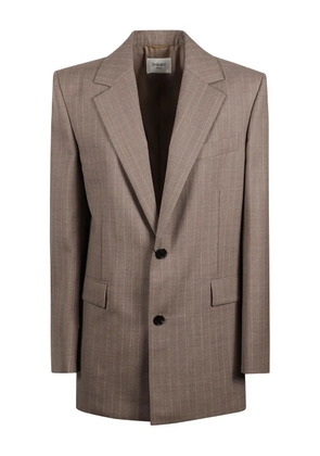 Saint Laurent pinstripe wool blazer - Neutrals