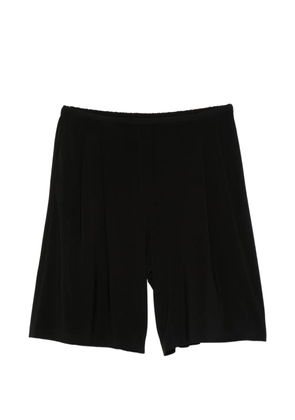 Norma Kamali pleated bermuda shorts - Black