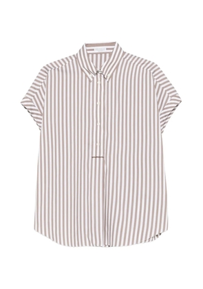 Brunello Cucinelli striped buttoned blouse - Neutrals