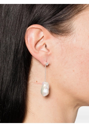 Completedworks pearl drop earrings - Silver